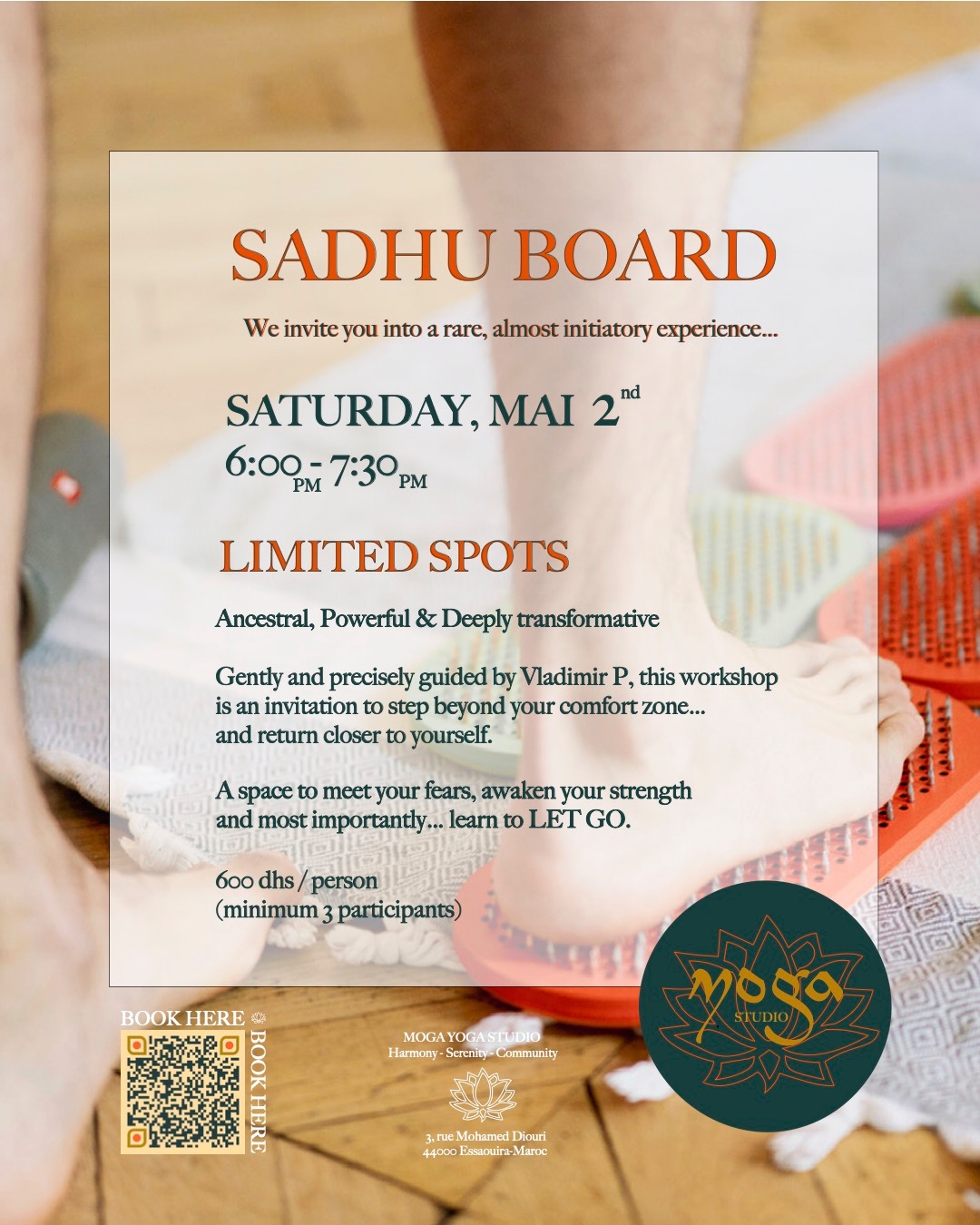 Sadhu Board Workshop Event Essaouira Vladimir MOGA YOGA STUDIO
